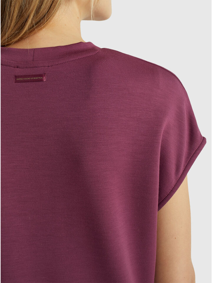 SLEEVELESS SWEATER Femme image number 4